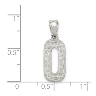 Sterling Silver Initial O Pendant QC2762O
