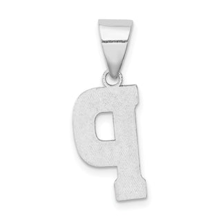 Sterling Silver Initial P Pendant QC2762P