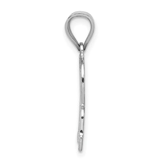 Sterling Silver Initial R Pendant QC2762R