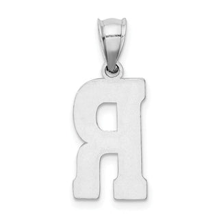 Sterling Silver Initial R Pendant QC2762R