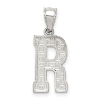 Sterling Silver Initial R Pendant QC2762R