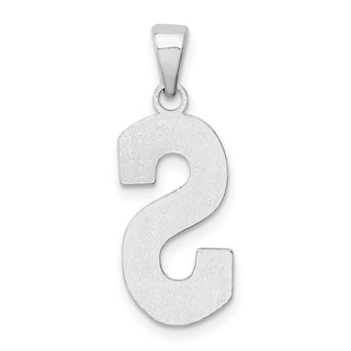 Sterling Silver Initial S Pendant QC2762S