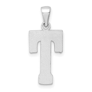Sterling Silver Initial T Pendant QC2762T