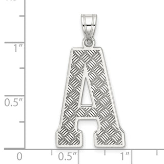 Sterling Silver Initial A Pendant QC2766A