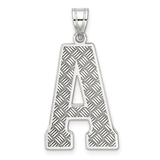 Sterling Silver Initial A Pendant QC2766A