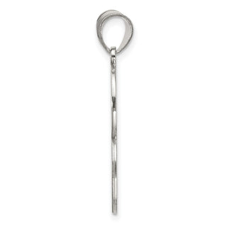 Sterling Silver Initial B Pendant QC2766B