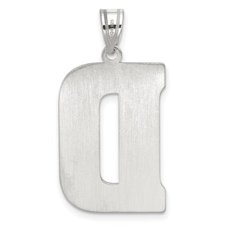 Sterling Silver Initial D Pendant QC2766D