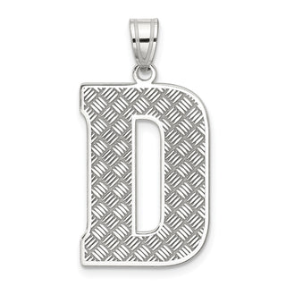 Sterling Silver Initial D Pendant QC2766D