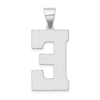 Sterling Silver Initial E Pendant QC2766E
