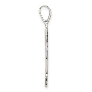 Sterling Silver Initial F Pendant QC2766F