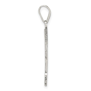 Sterling Silver Initial F Pendant QC2766F