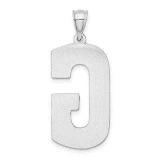 Sterling Silver Initial G Pendant QC2766G
