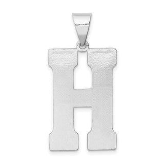 Sterling Silver Initial H Pendant QC2766H