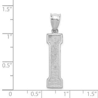Sterling Silver Initial I Pendant QC2766I