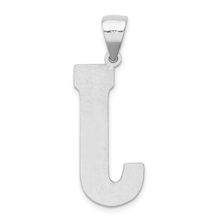 Sterling Silver Initial J Pendant QC2766J