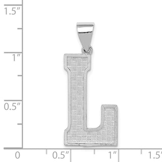 Sterling Silver Initial L Pendant QC2766L