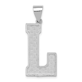 Sterling Silver Initial L Pendant QC2766L
