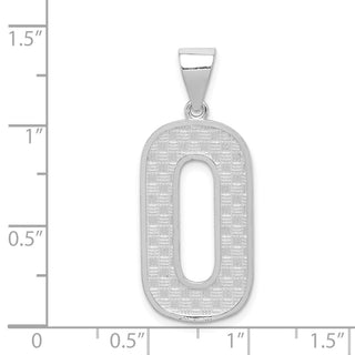 Sterling Silver Initial O Pendant QC2766O
