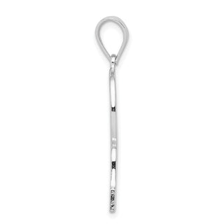 Sterling Silver Initial R Pendant QC2766R