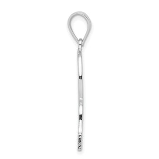 Sterling Silver Initial R Pendant QC2766R