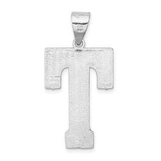 Sterling Silver Initial T Pendant QC2766T