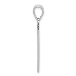 Sterling Silver Initial V Pendant QC2766V