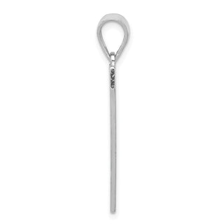 Sterling Silver Initial V Pendant QC2766V