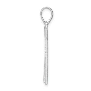 Sterling Silver Initial W Pendant QC2766W