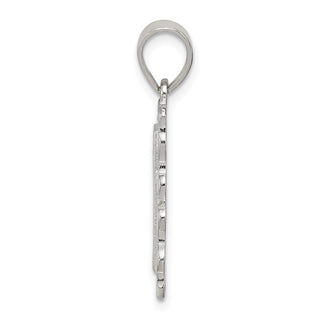 Sterling Silver Initial D Pendant QC2770D
