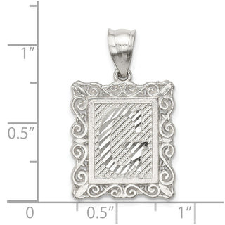 Sterling Silver Initial G Pendant QC2770G