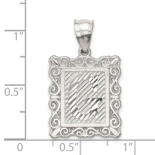 Sterling Silver Initial G Pendant QC2770G