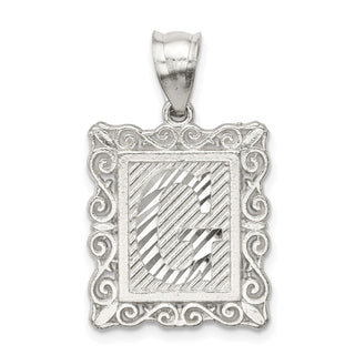 Sterling Silver Initial G Pendant QC2770G