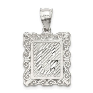 Sterling Silver Initial G Pendant QC2770G