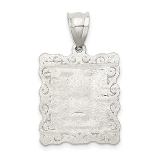 Sterling Silver Initial H Pendant QC2770H