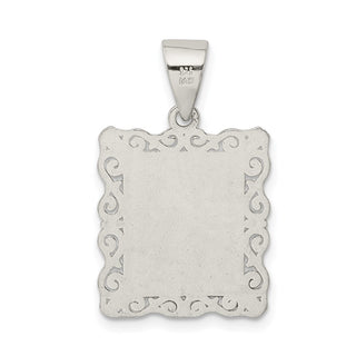 Sterling Silver Initial K Pendant QC2770K