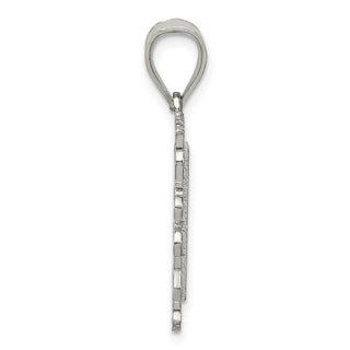 Sterling Silver Initial N Pendant QC2770N