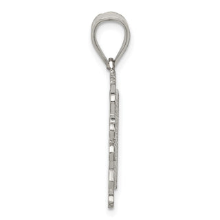 Sterling Silver Initial N Pendant QC2770N