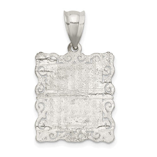 Sterling Silver Initial N Pendant QC2770N
