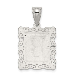 Sterling Silver Initial R Pendant QC2770R
