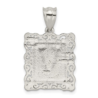 Sterling Silver Initial V Pendant QC2770V