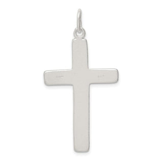 925 Sterling Silver Satin Inri Crucifix Pendant