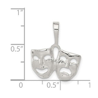 Sterling Silver Comedy/Tragedy Charm QC3092