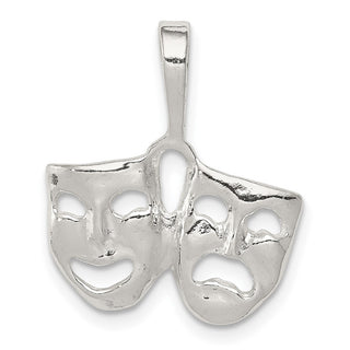 Sterling Silver Comedy/Tragedy Pendant QC3092