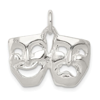 Sterling Silver Comedy/Tragedy Charm QC3093