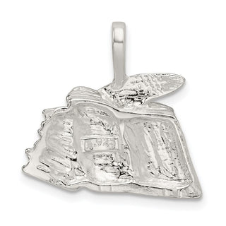 Sterling Silver Books w/Quill Pendant