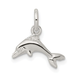 Sterling Silver Dolphin Charm QC3191