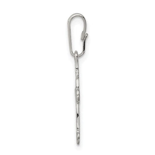 Sterling Silver Budded Cross Pendant