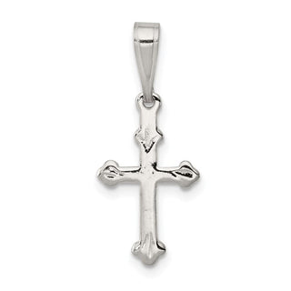 Sterling Silver Budded Cross Pendant