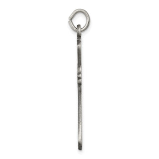 925 Sterling Silver Antiqued Cross Pendant QC3355