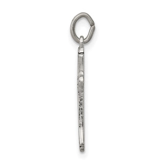 Sterling Silver Antiqued Cross Charm QC3357